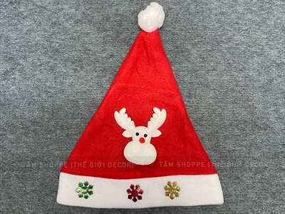 Nón Noel vải trẻ em [Nhiều kiểu - ĐK 23cm] NON-X-04